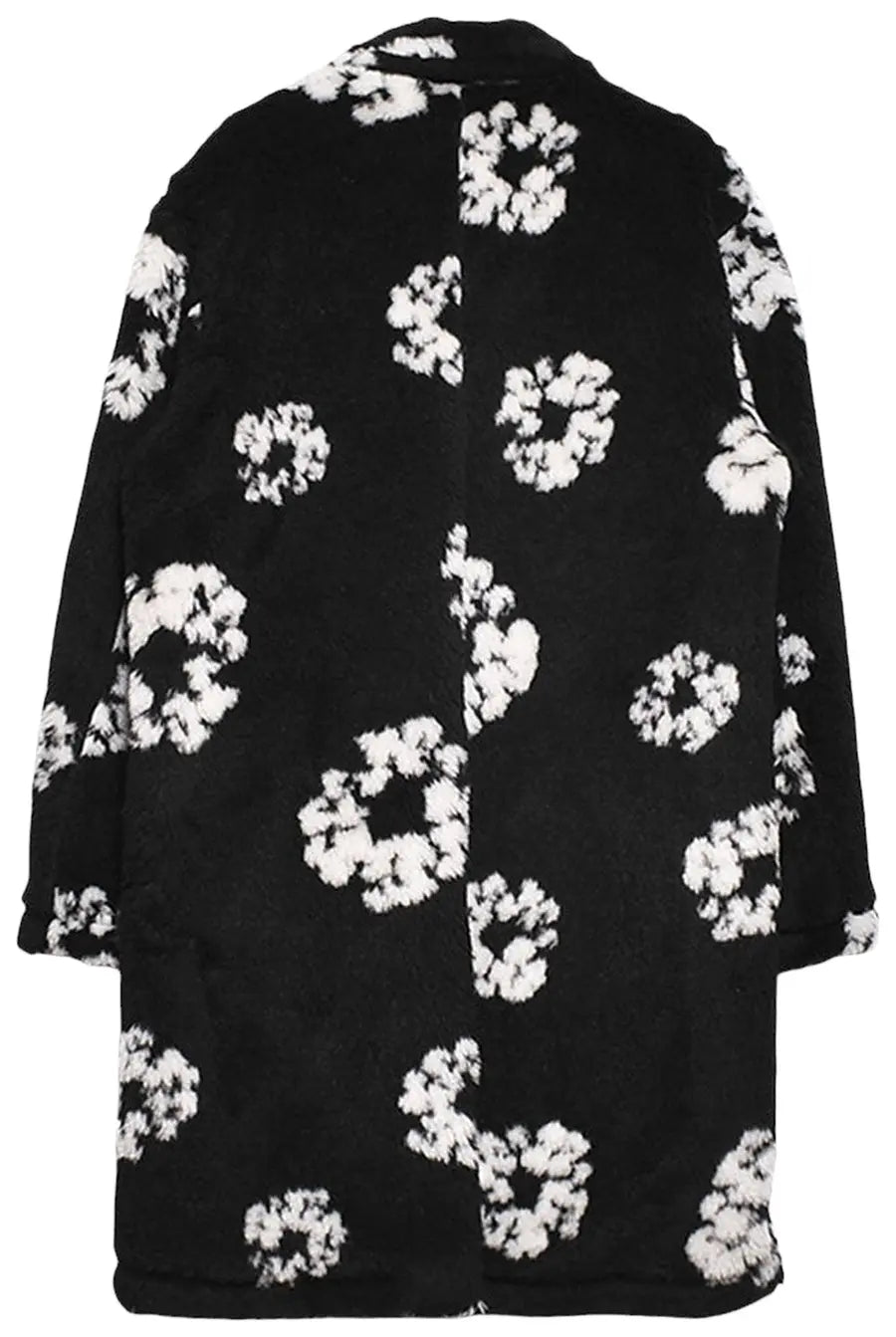 SAINT Mxxxxxx x Denim Tears Wreath Fur Coat 'Black'