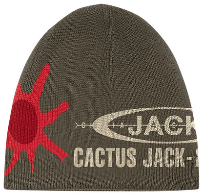 Cactus Jack by Travis Scott Hieroglyph Beanie 'Olive'