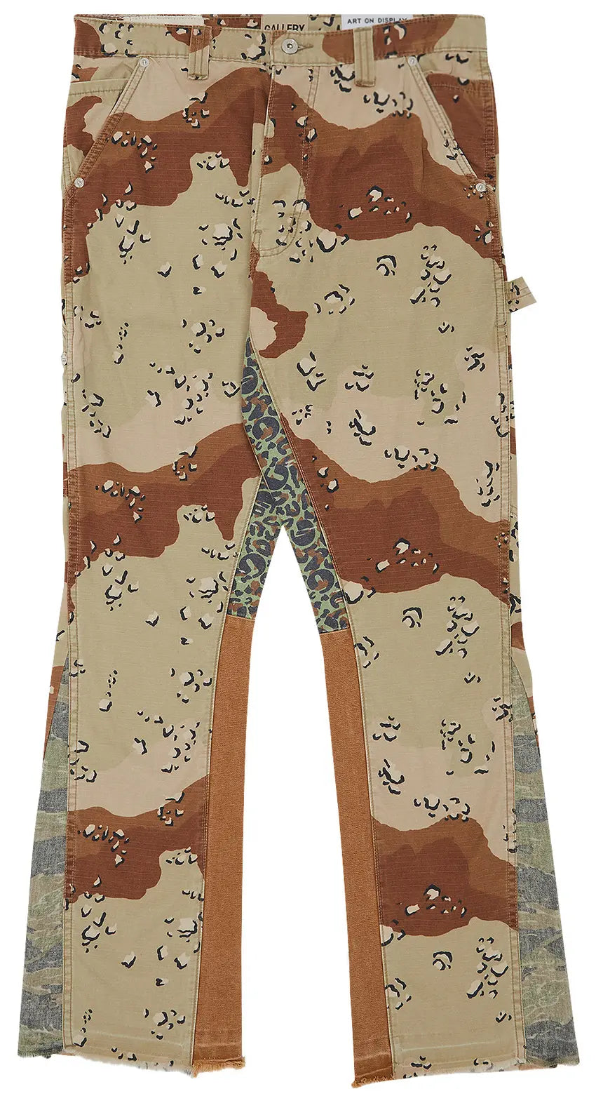 Gallery Dept. Camo La Flare Pants 'Chocolate Chip'