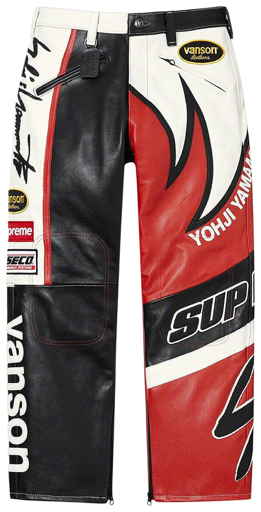 Supreme x Yohji Yamamoto x Vanson Leathers Split Pant 'White'