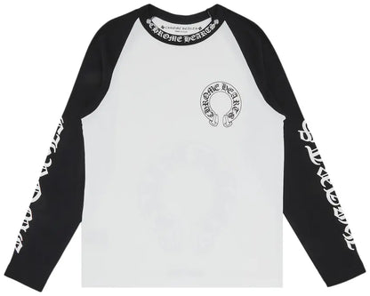 Chrome Hearts Horseshoe Floral Cross-Sleeve Zip Up Hoodie 'Black/White'