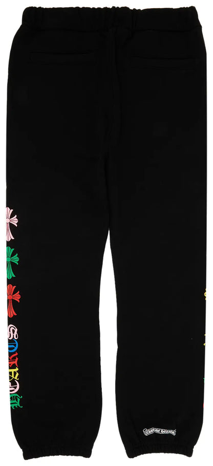 Chrome Hearts Cross Sweatpants 'Black/Multicolor'