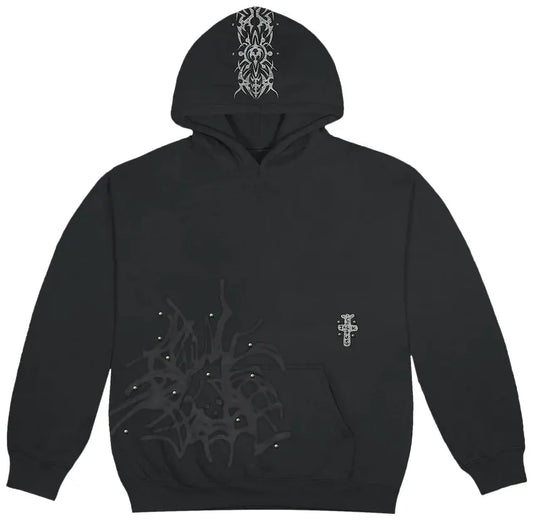 Cactus Jack by Travis Scott Studded Hoodie 'Black'