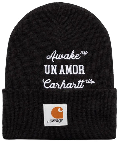 Awake NY x Carhartt WIP Un Amor Beanie 'Black'