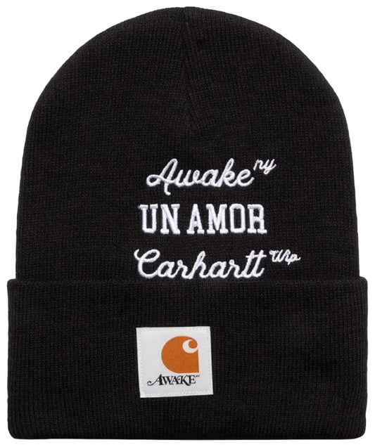 Awake NY x Carhartt WIP Un Amor Beanie 'Black'
