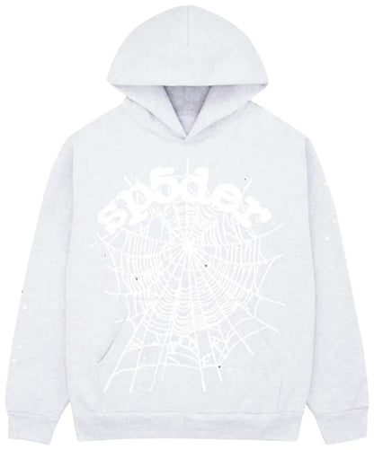 Sp5der OG Web Hoodie 'Heather Grey'