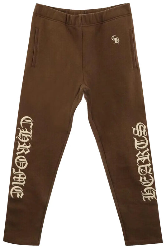 Chrome Hearts Slo Ride Leg Logo Sweatpants 'Brown'