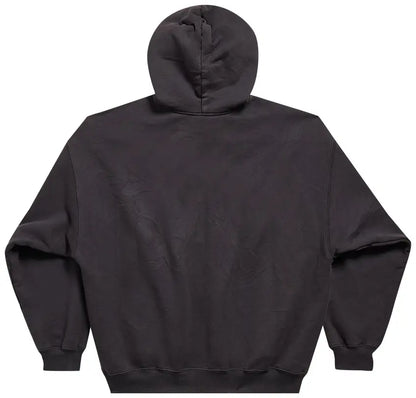 Balenciaga Medium Fit Hoodie 'Washed Black/Blue