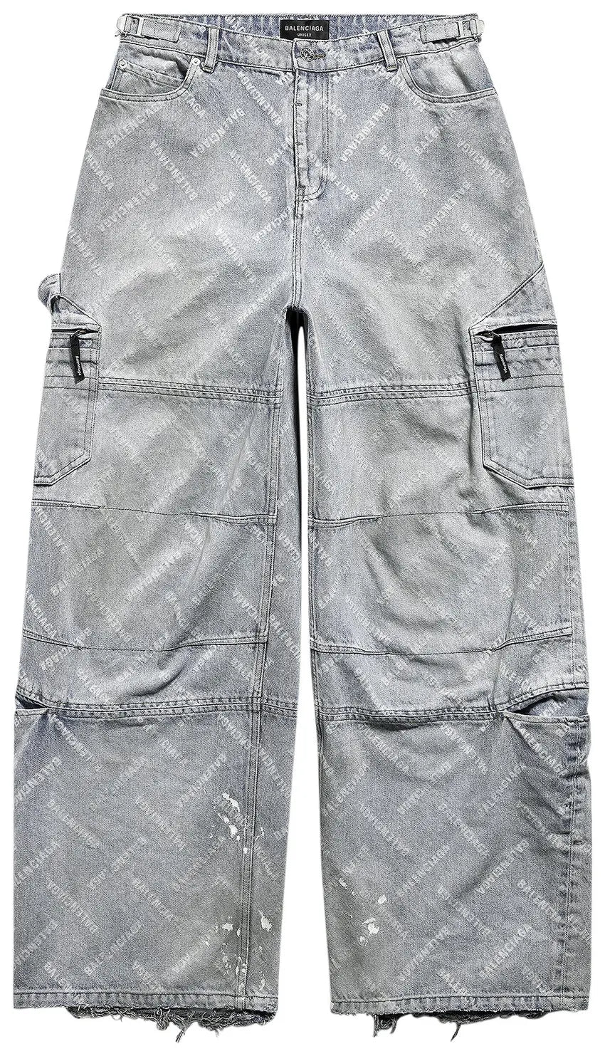 Balenciaga Denim Cargo Pants 'Blonde Ring'