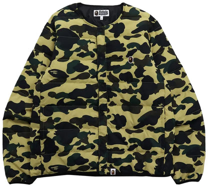 BAPE Camouflage Padded Jacket 'Yellow'