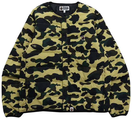 BAPE Camouflage Padded Jacket 'Yellow'