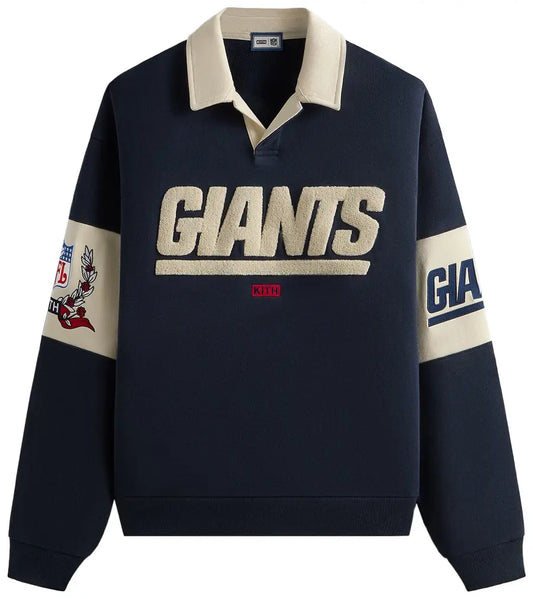 Kith & '47 for the NFL: Giants Nelson Collared Pullover 'Nocturnal'
