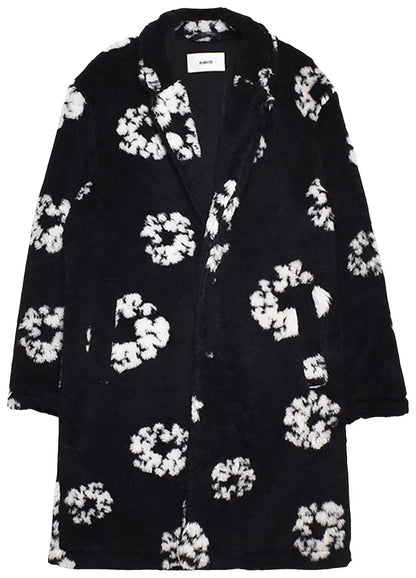 SAINT Mxxxxxx x Denim Tears Wreath Fur Coat 'Black'