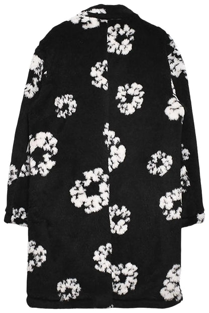 SAINT Mxxxxxx x Denim Tears Wreath Fur Coat 'Black'