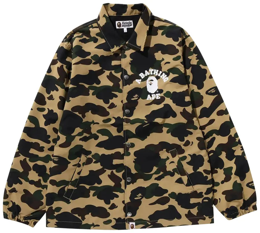 BAPE 1st Camo Coach Jacket 'Yellow'
