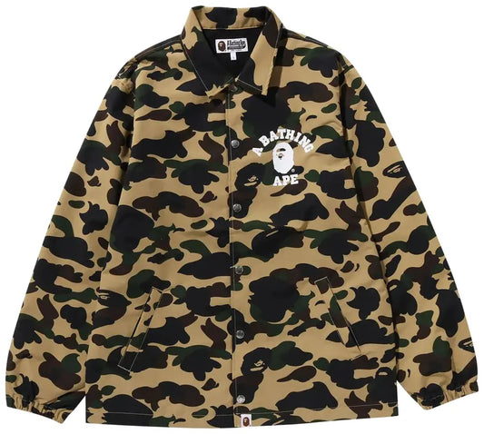 BAPE 1st Camo Coach Jacket 'Yellow'
