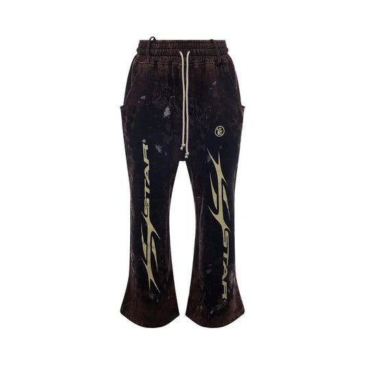 Hellstar Graffiti Sweatpants 'Brown'