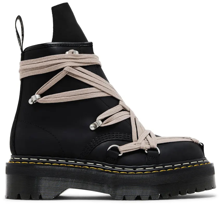 Dr. Martens x Rick Owens DRKSHDW 1460 Quad Sole Megalace Boot 'Black'