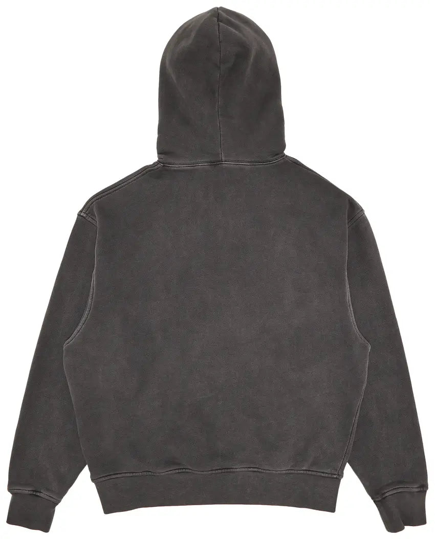 Palm Angels Neck Logo Hoodie 'Dark Grey/Off White'