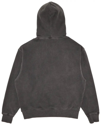 Palm Angels Neck Logo Hoodie 'Dark Grey/Off White'