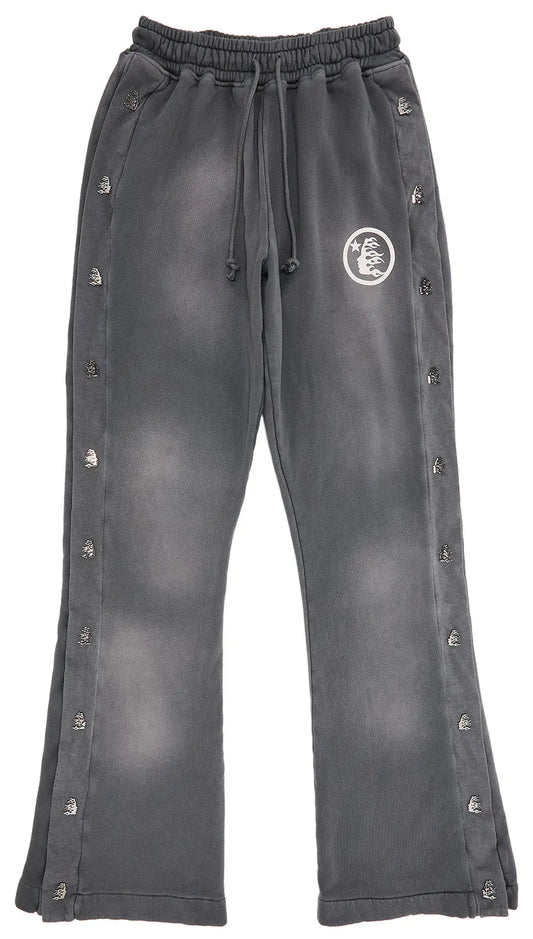 Hellstar Mirror Face Sweatpants 'Grey'