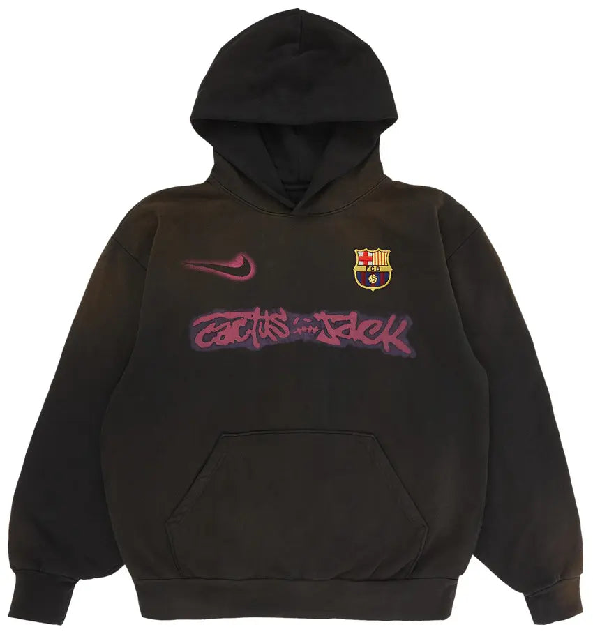Nike FC Barcelona x Cactus Jack Spray Logo Hoodie 'Blue'