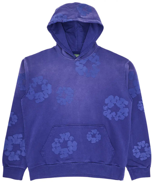 Denim Tears Mono Cotton Wreath Hoodie 'Washed Blue'