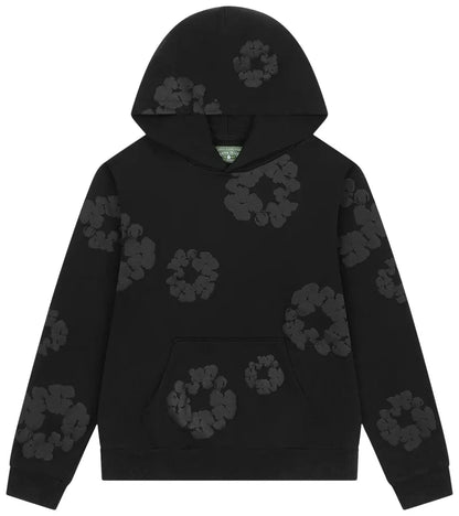 Denim Tears Mono Wreath Hoodie 'Black'