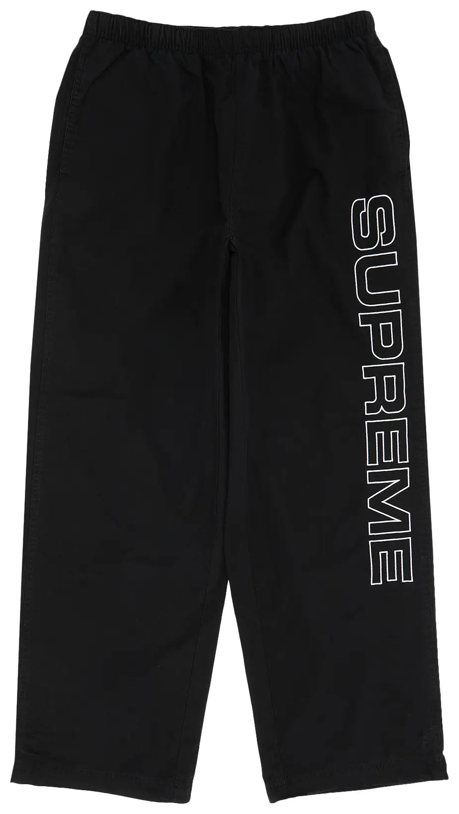 Supreme Spellout Embroidered Ripstop Track Pant 'Black'