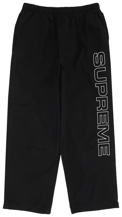 Supreme Spellout Embroidered Ripstop Track Pant 'Black'