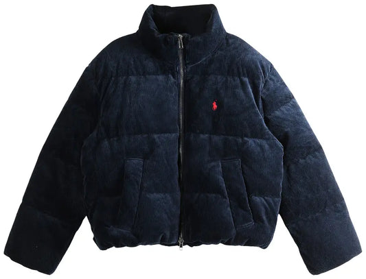 Polo Ralph Lauren Wale Corduroy Puffer Coat 'Navy'