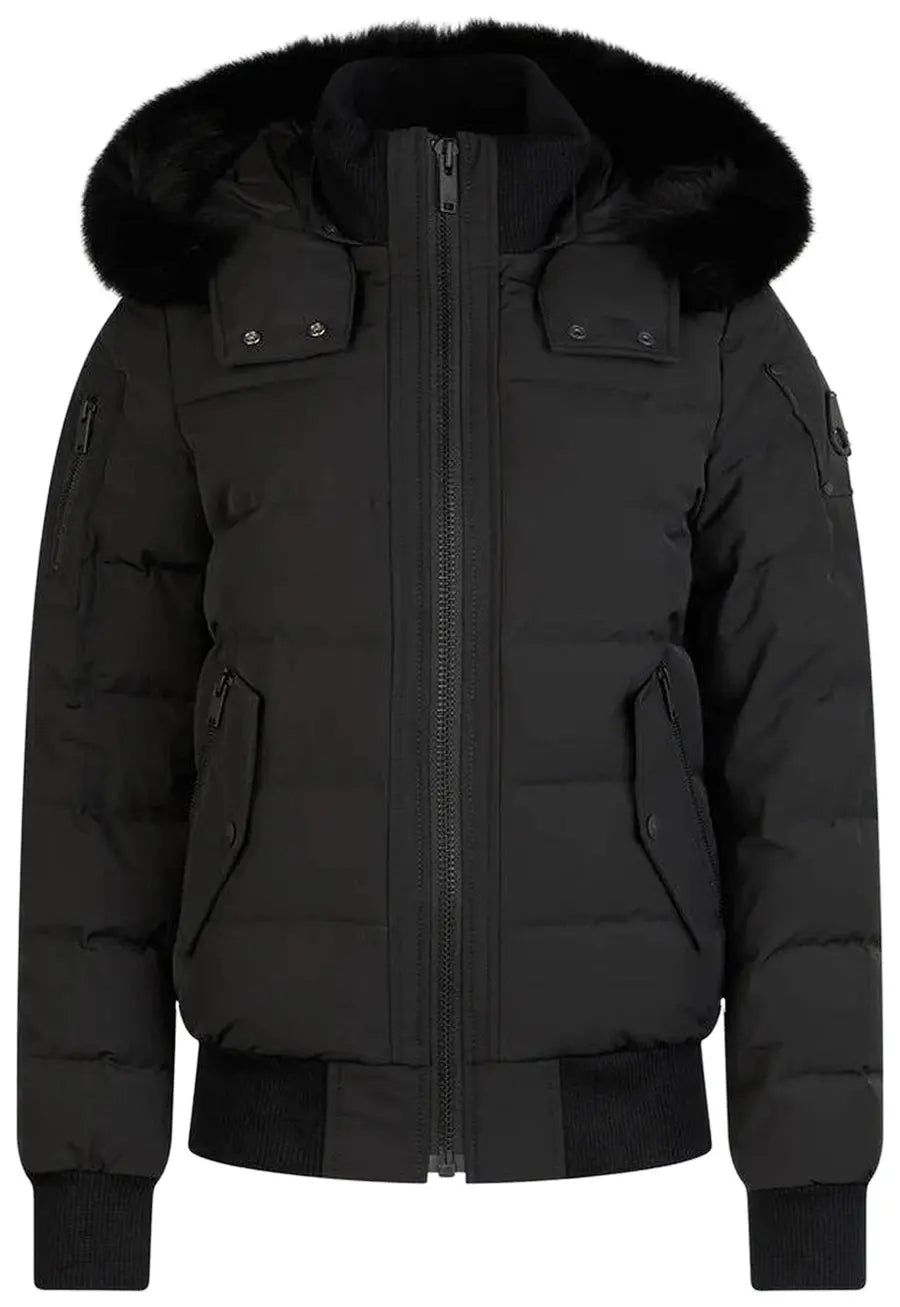 Moose Knuckles Ladriere Bomber Jacket 'Grey Birch'