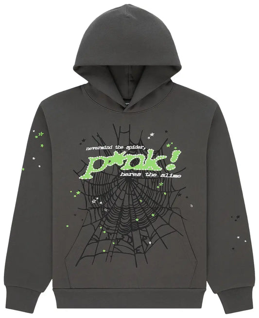 Sp5der Sp5 Punk Pullover Hoodie 'Slate