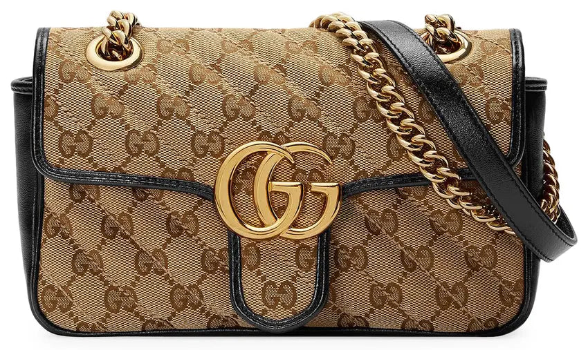Gucci GG Marmont Mini Bag 'Beige Ebony/Nero'