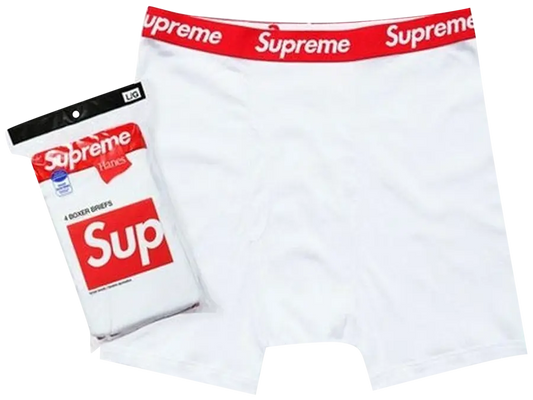 Supreme x Hanes Boxer Briefs (4 Pack) 'White'