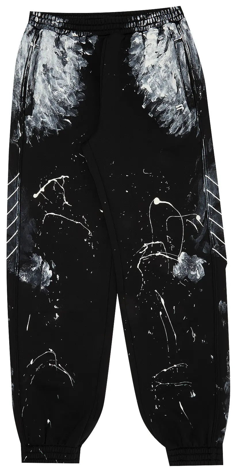 Balenciaga Painterly Print Track Pants 'Black'