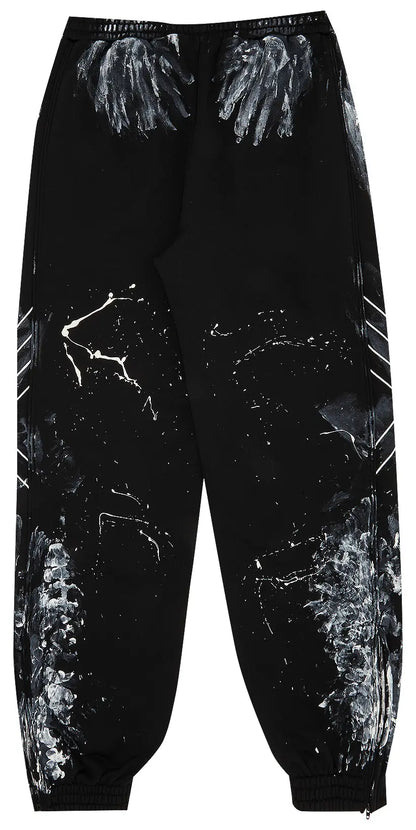 Balenciaga Painterly Print Track Pants 'Black'
