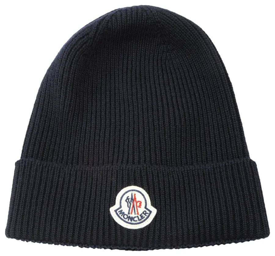 Moncler Logo Beanie 'Blue'
