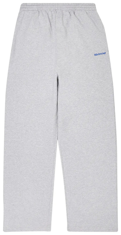 Balenciaga Jogging Pants 'Heather Grey/Royal Blue'