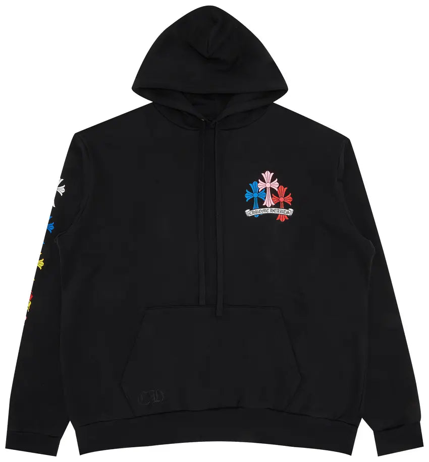 Chrome Hearts Cross Hoodie 'Black/Multicolor'