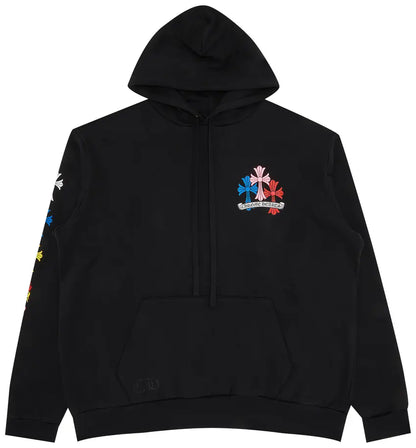 Chrome Hearts Cross Hoodie 'Black/Multicolor'