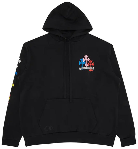 Chrome Hearts Cross Hoodie 'Black/Multicolor'