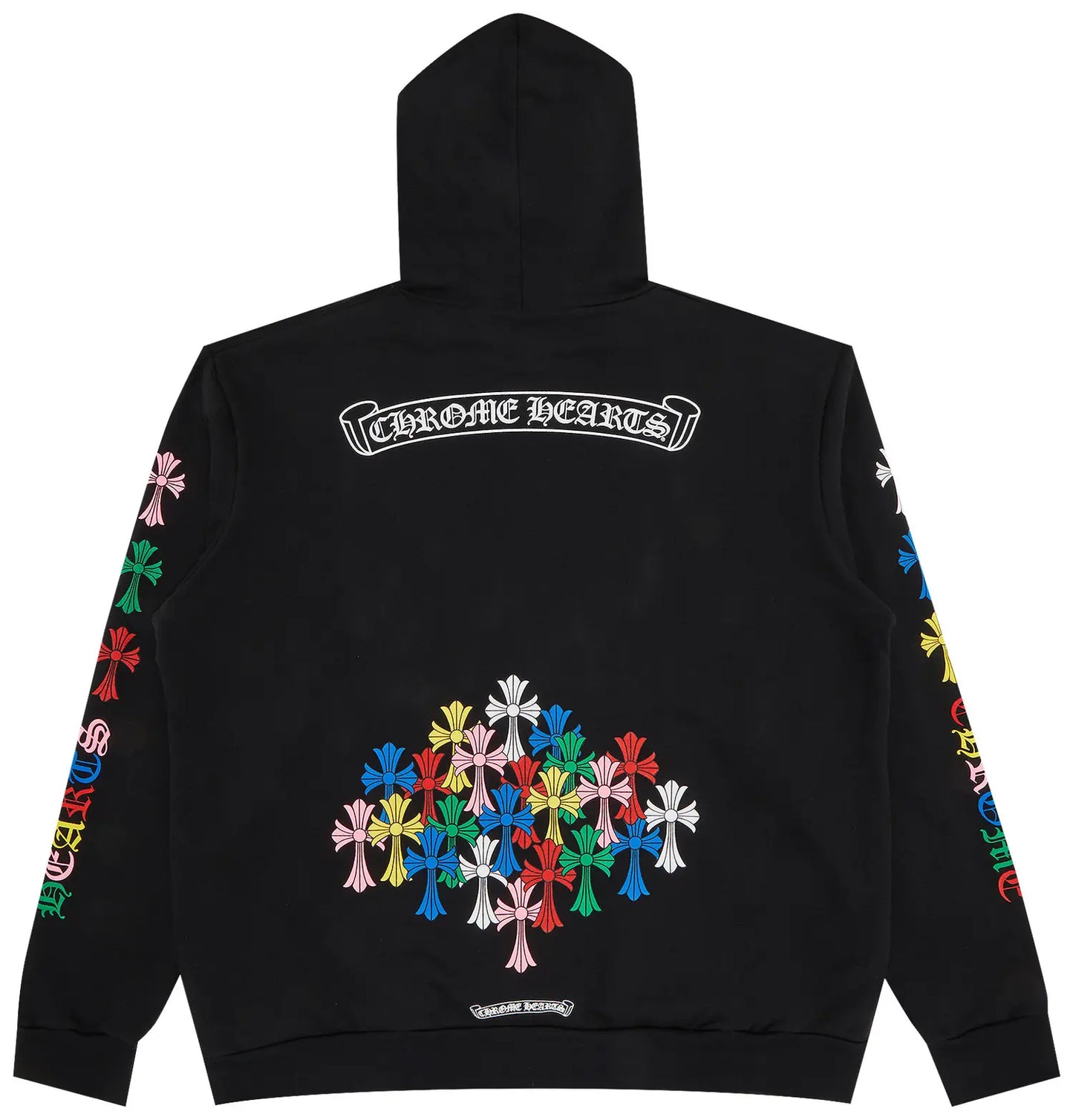 Chrome Hearts Cross Hoodie 'Black/Multicolor'