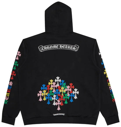 Chrome Hearts Cross Hoodie 'Black/Multicolor'
