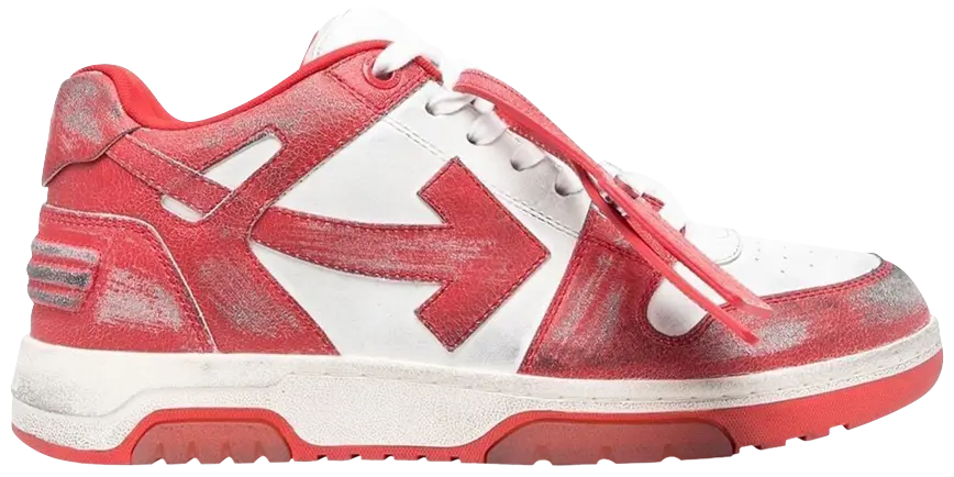 Off-White Out of Office Vintage Leather 'White Red' Off-White /  sneakers /